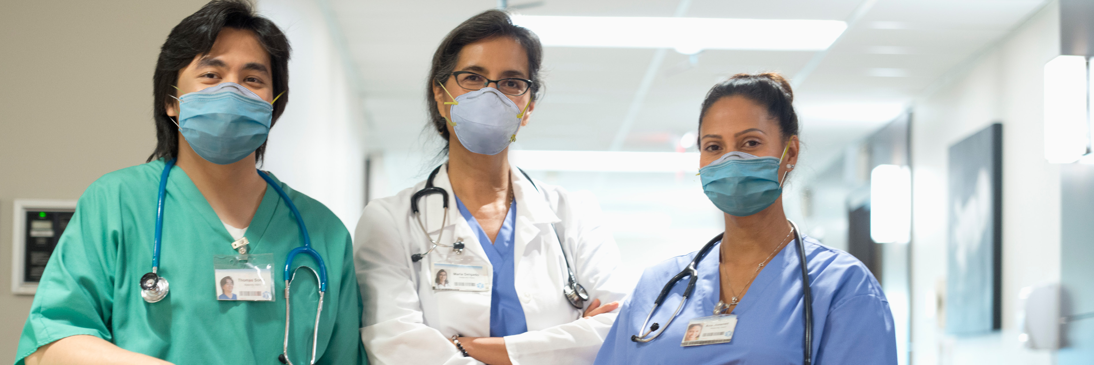 Doctors wearing masks