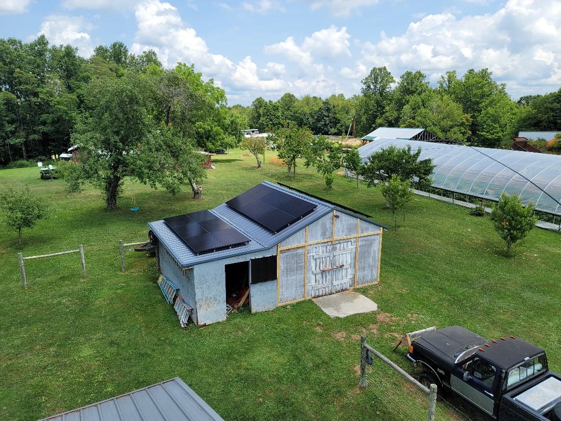 house with solar panels on the roof